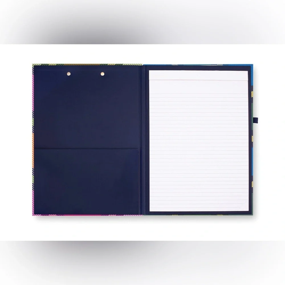 Kate Spade Vibrant Plaid Clipboard